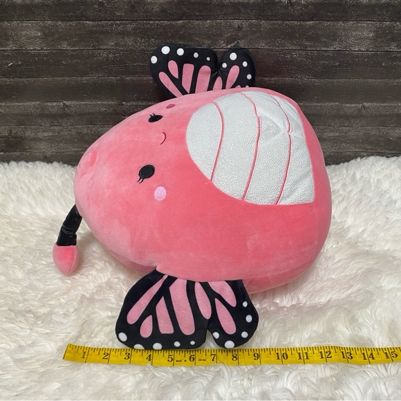 🆕 SQUISHMALLOWS ANDREINA MONARCH BUTTERFLY PINK BLACK PLUSH STUFFED ANIMAL - Picture 4 of 4